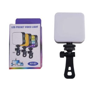 Ay-83 Mini Portable Rechargeable LED Pocket Light Small Outdoor Beauty Fill Light for Mobile Phones Photographic Lighting