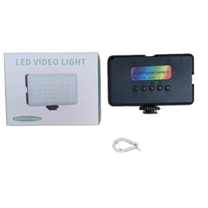 AY-84RGB Rechargeable Led Ringt Black Testing Vlog Light Kit Portable Studio Video Lighting for Photography