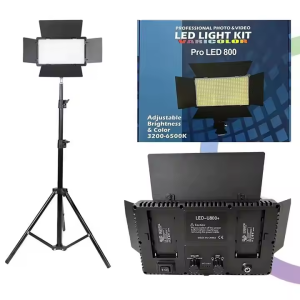 LED-600 LED-800 LED Video Light Professional Photography Light Dimmable 3200-5600K for Studio Live Stream Makeup Led Lamp Video Lighting