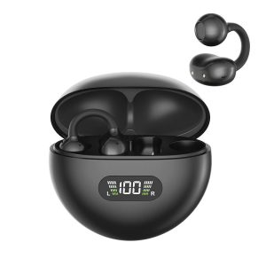 Q71 OWS Clip-on Electroplated Appearance Earbuds Led Power Display True Wireless Earphones With Waterproof and Ai HD Call