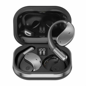 Q92 Portable Open Ear True Wireless Earbuds HI-FI Stereo Sound Digital Display  Sports Earphones Hanging Feature