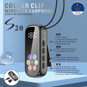 Karaoke Clip-on Headphones IPX4 Waterproof Touch Screen JL Chipset Standby Color Screen Singing Ear Return