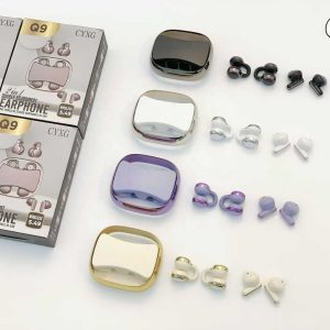 Q9 Two Pairs Double TWS Couple Headphones Ear Clip In-ear Earbuds Gaming Dual LED Digital Display Wireless BT Earphones